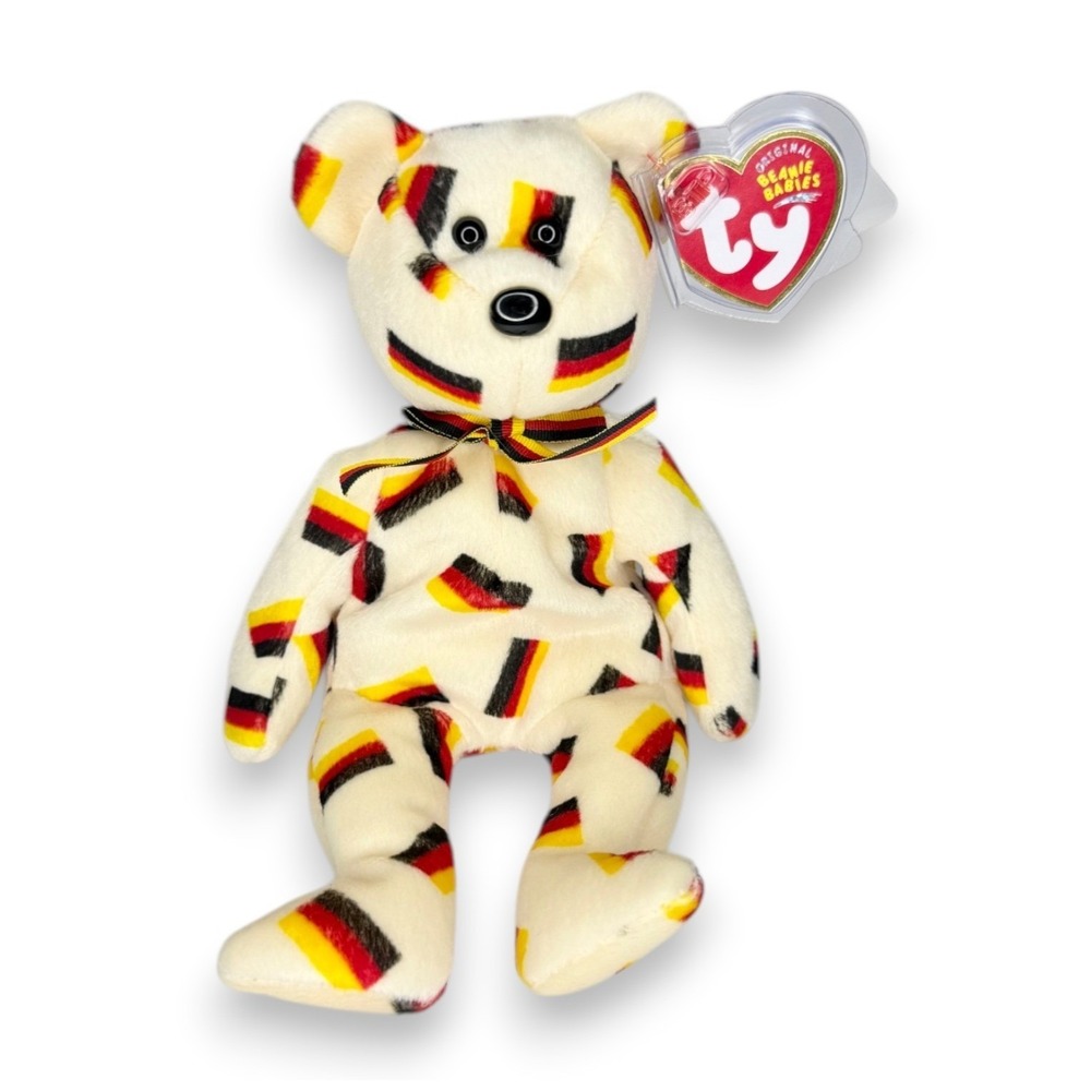 Deutschland the Bear | German Flag Pride | Mint Heart Tag TY Beanie Baby